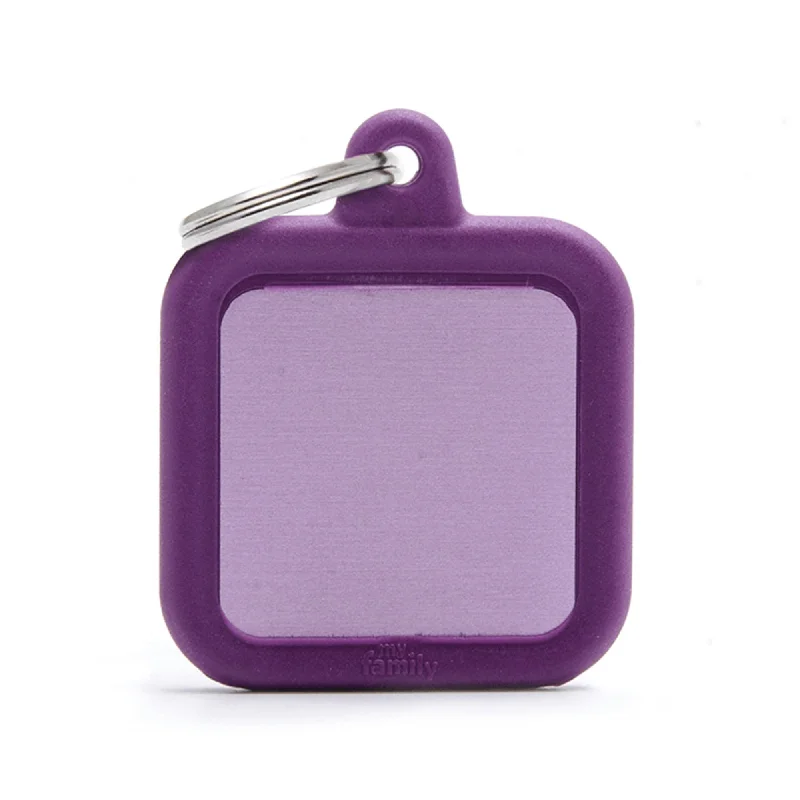  . **Cat comb to remove hair balls**Aluminium Purple Square With Rubber