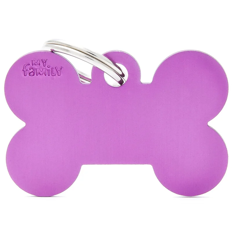  . **Pet food bowl is anti-slip design**Big Aluminium Purple Bone