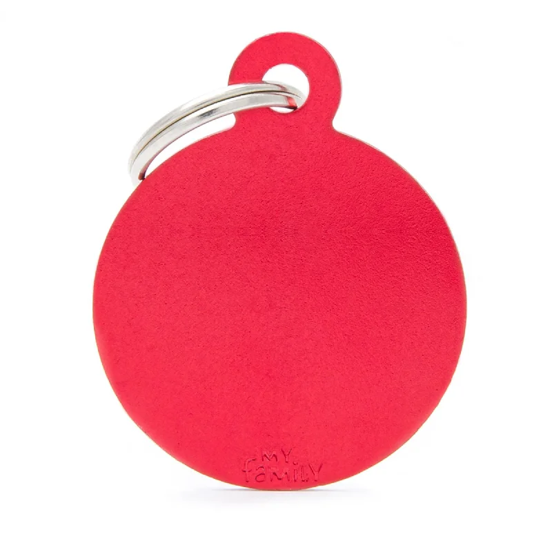   . **Dog bathing brush massage**Big Aluminium Red Circle
