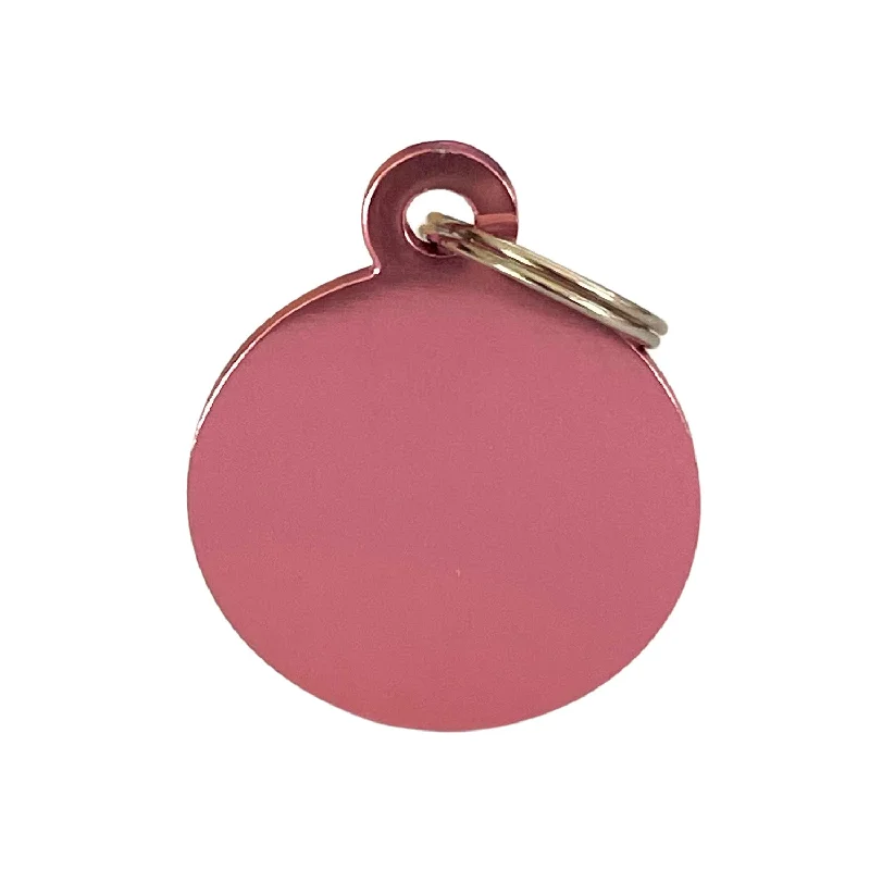   . **Dog bathing brush massage**Small aluminium Pink Circle