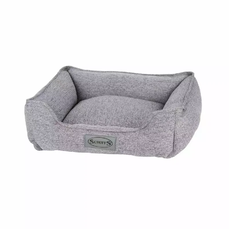  -Anti-scratch scratching board AND cat bed in oneScruffs Manhattan Box Bed | Grey