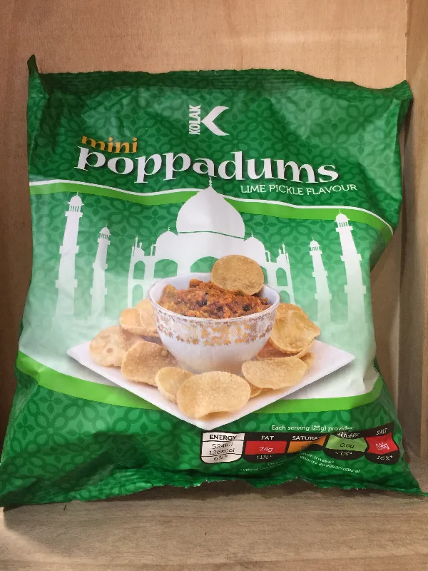 ---Kolak Mini Poppadums Lime Pickle Flavour 50g