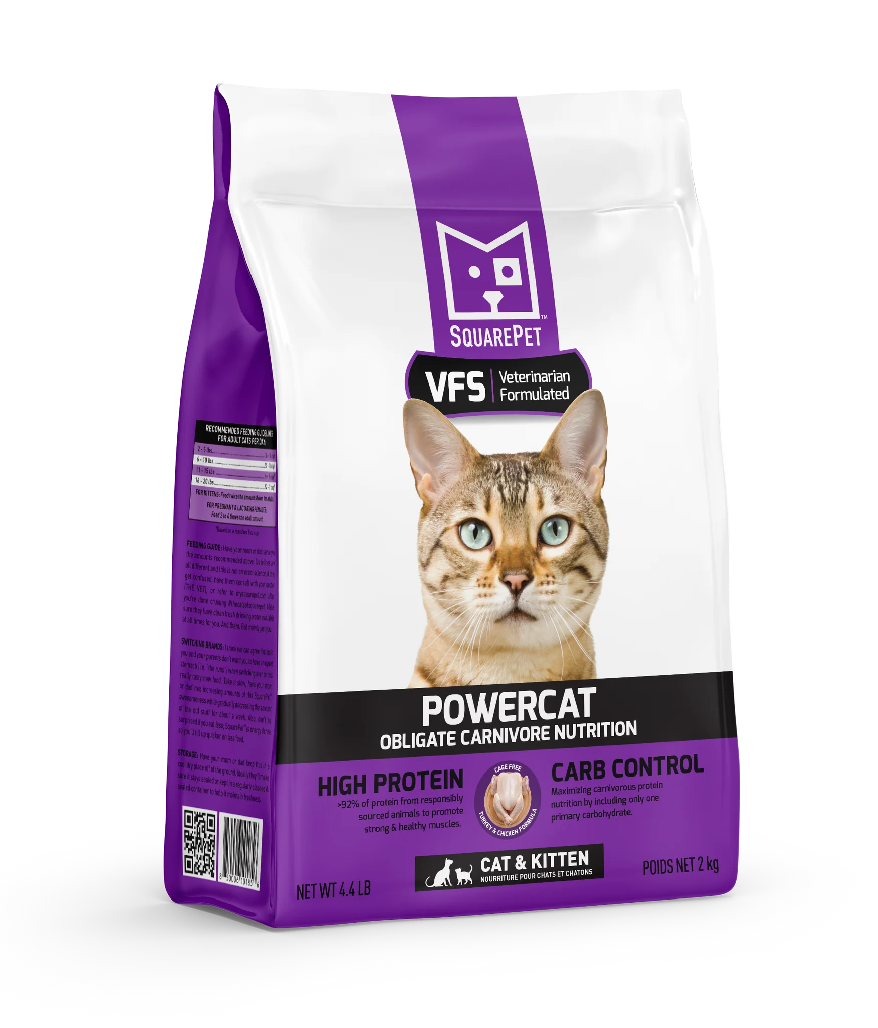    - Affordable cat food with good quality  SquarePet Cat PowerCat Turkey & Chicken