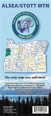- ​​Christmas pet Christmas clothingBig Sky Maps Alsea/Stott Mountain Gmu Map