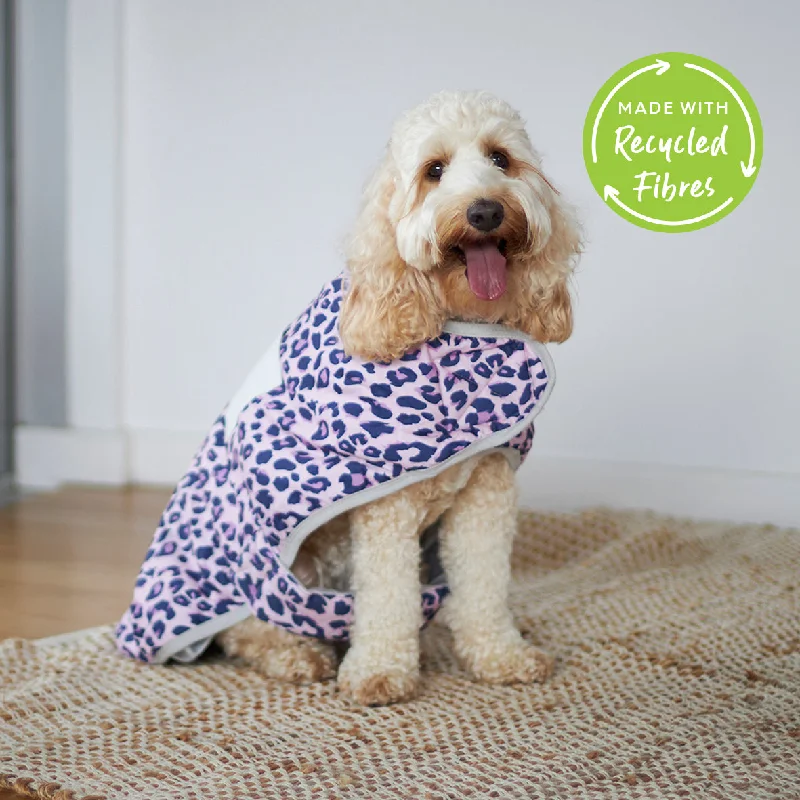 - Natural latex pet mattressPurple Panther Dog Snuggie