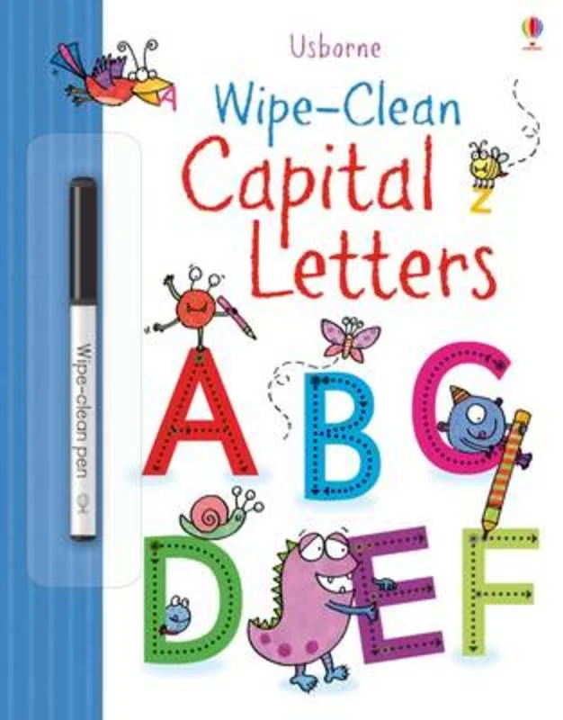 - Pet tear stain cleaning wipesWipe-Clean Capital Letters