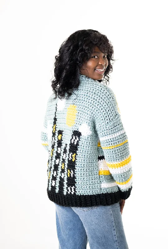 - Chinchilla cooling ice nest ceramic plateCity Skyline Scene Cardigan (Crochet)