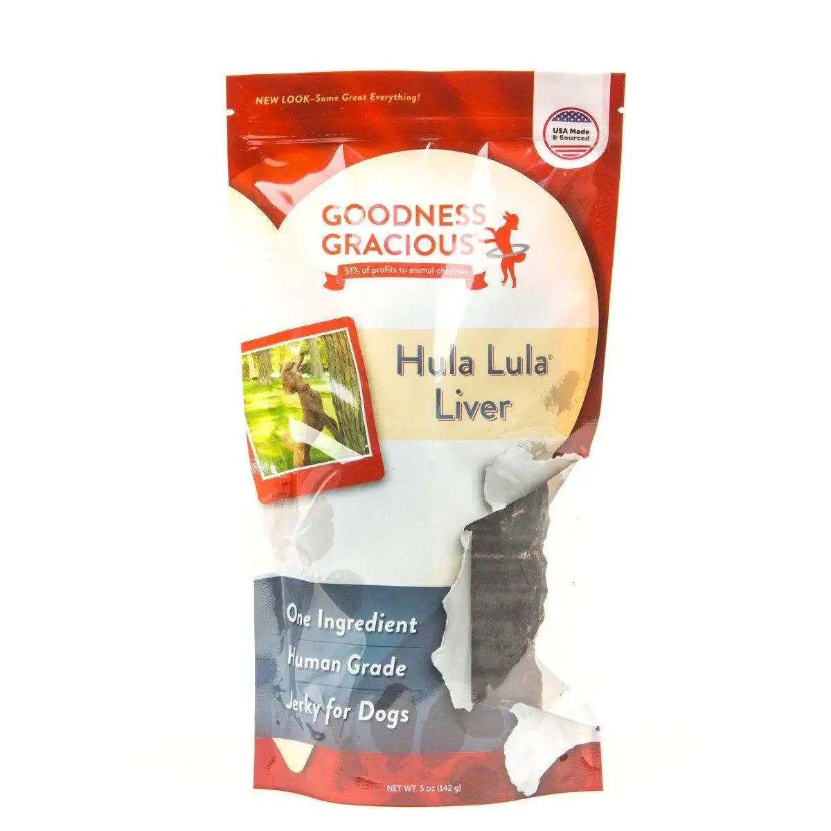 ---Goodness Gracious Hula Lula Beef Liver Jerky For Dogs 5oz