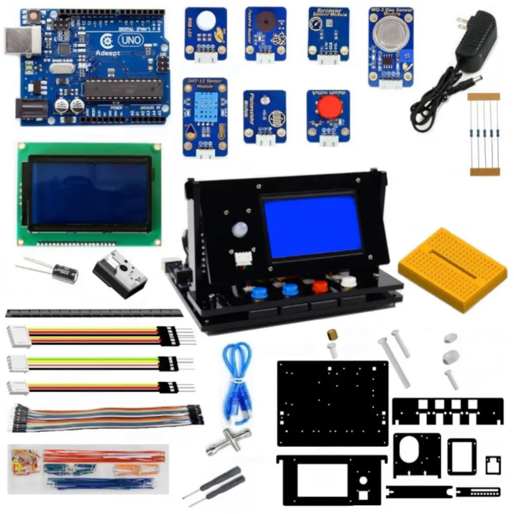 - Remote interactive pet feederAdeept Indoor Weather Box UNO R3 Starter Kit