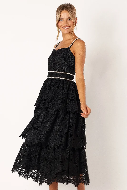 - Durable nylon dog leash wholesaleKnox Tiered Midi Dress - Black
