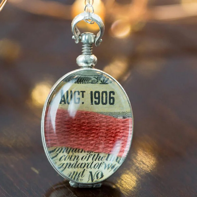 - ​​Christmas pet Christmas clothingRed Tape Oval Pendant