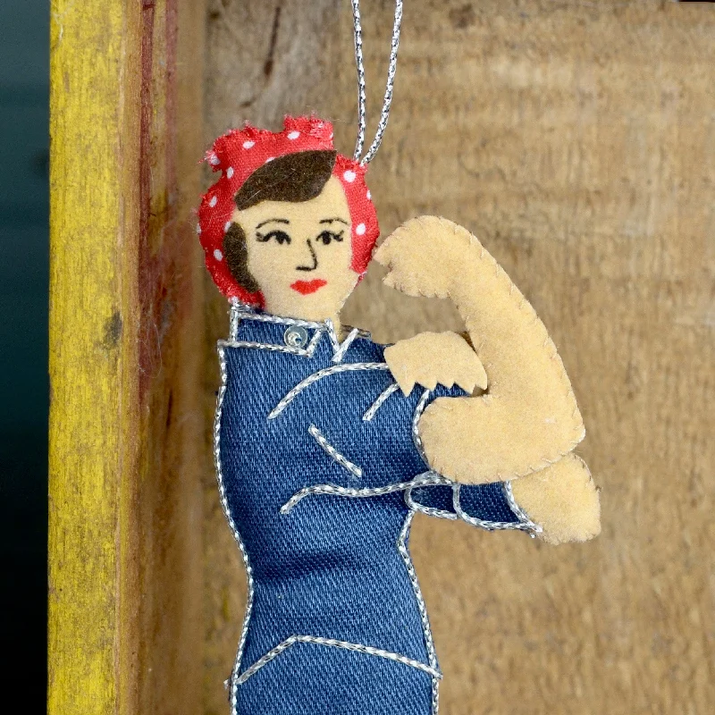 - Foldable and portable cat bagRosie the Riveter Ornament