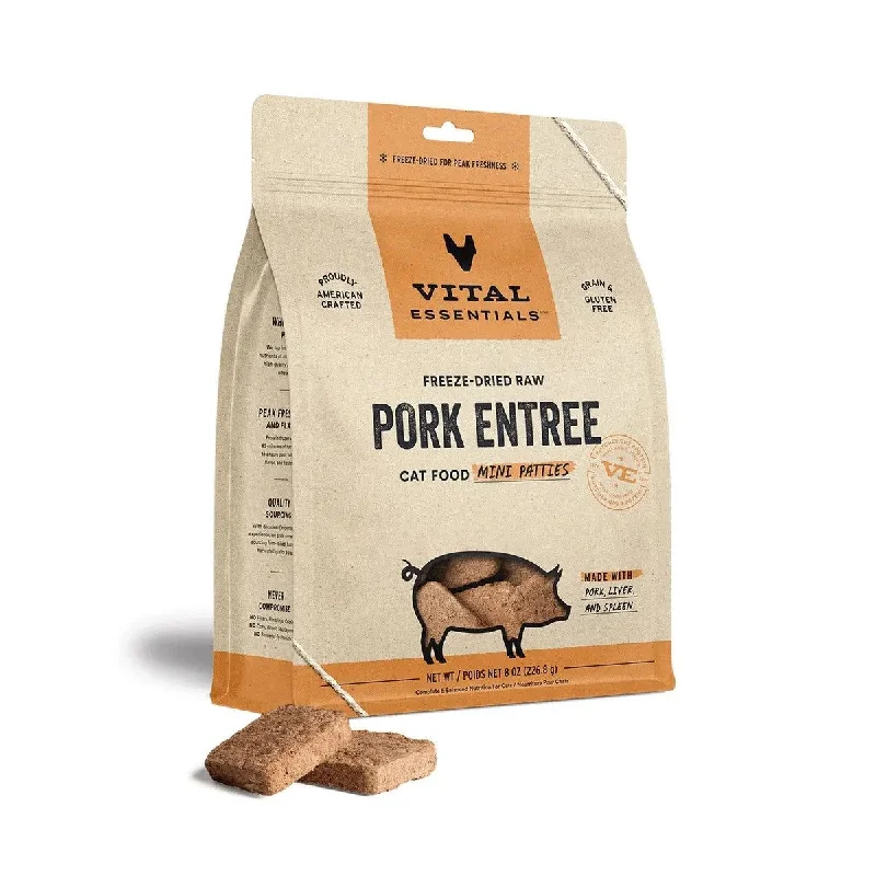 - Solid wood cat climbing frame customizedVital Essentials® Freeze-Dried Raw Pork Entree Cat Food Mini Patties - Solid wood cat climbing frame customizedVital Essentials® Freeze-Dried Raw Pork Entree Cat Food Mini Patties