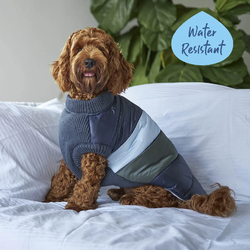  -Anti-slip claw protection raincoat FOR dogsVovo Dog Puffer Jacket - Seabreeze