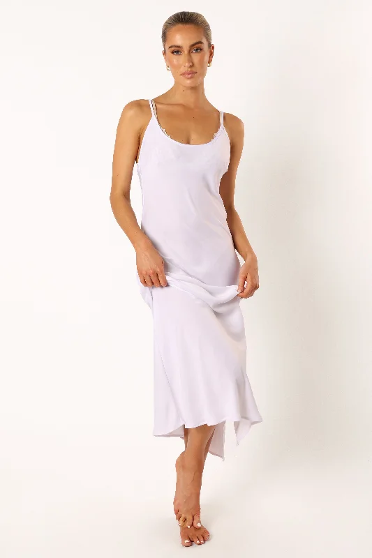 ---Neroli Maxi Slip - Ivory