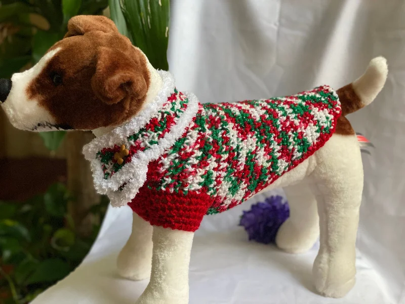 Pet anti-flea collarChristmas Sweater with matching Scarf