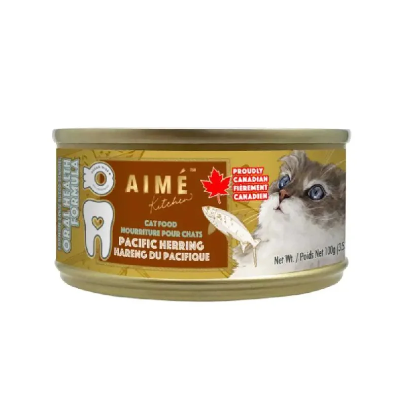 - Rabbit grass rack to prevent waste food boxAime Kitchen Oral Health Minced Pacific Herring Wet Cat Food 24/3.5oz - Rabbit grass rack to prevent waste food boxAime Kitchen Oral Health Minced Pacific Herring Wet Cat Food 24/3.5oz