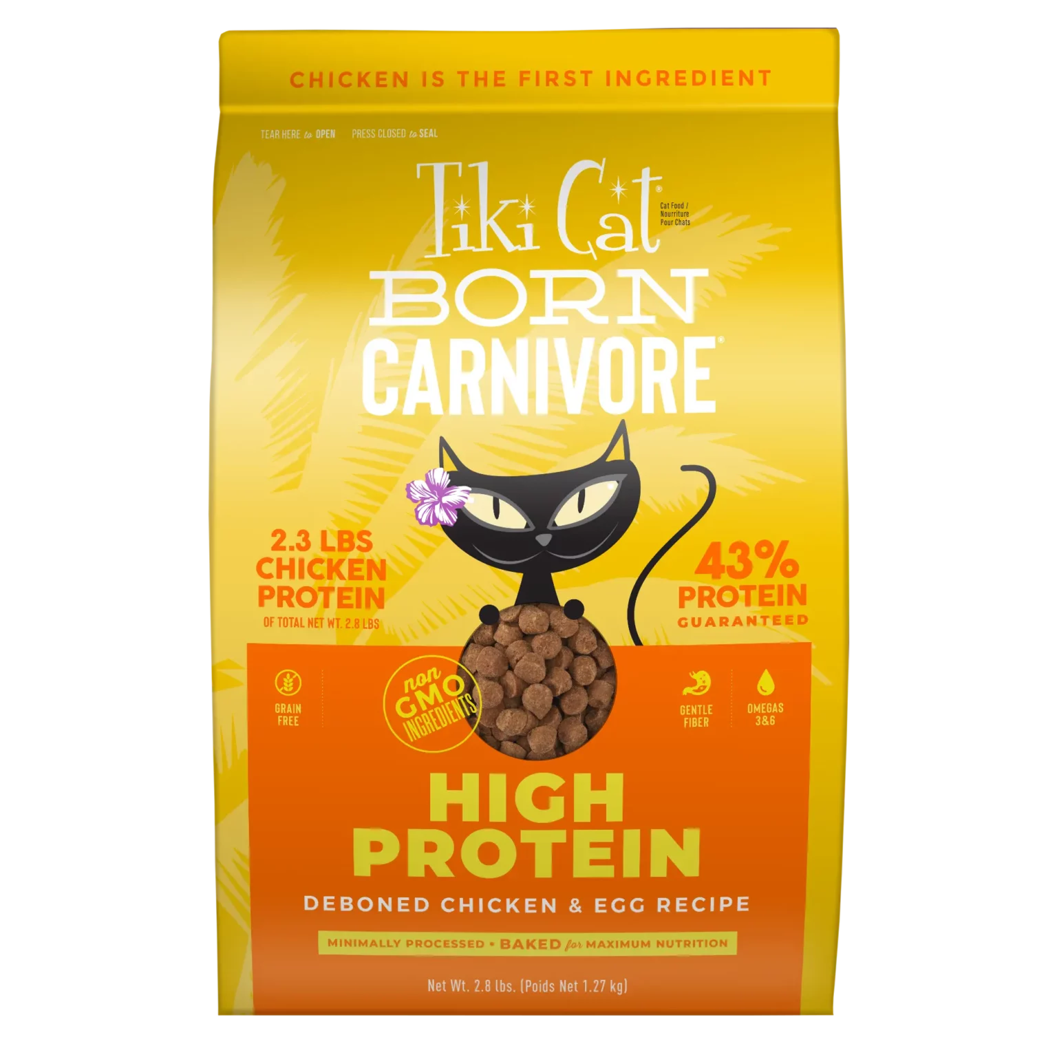    - Natural ingredient cat food  Tiki Cat Born Carnivore Chicken & Egg