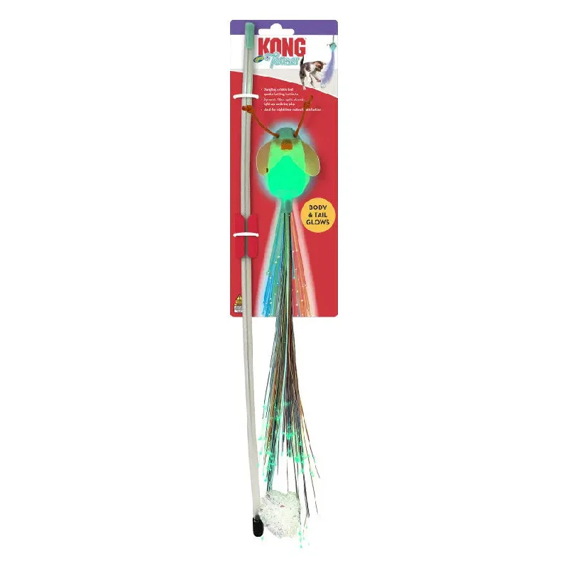 - Foldable and portable cat bagKONG Teaser Glow Firefly Cat Toy