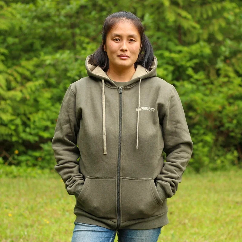 ---Ruffdog ODIN Hooded Fleece Dog Trainer Jacket OLIVE SAVE 40%