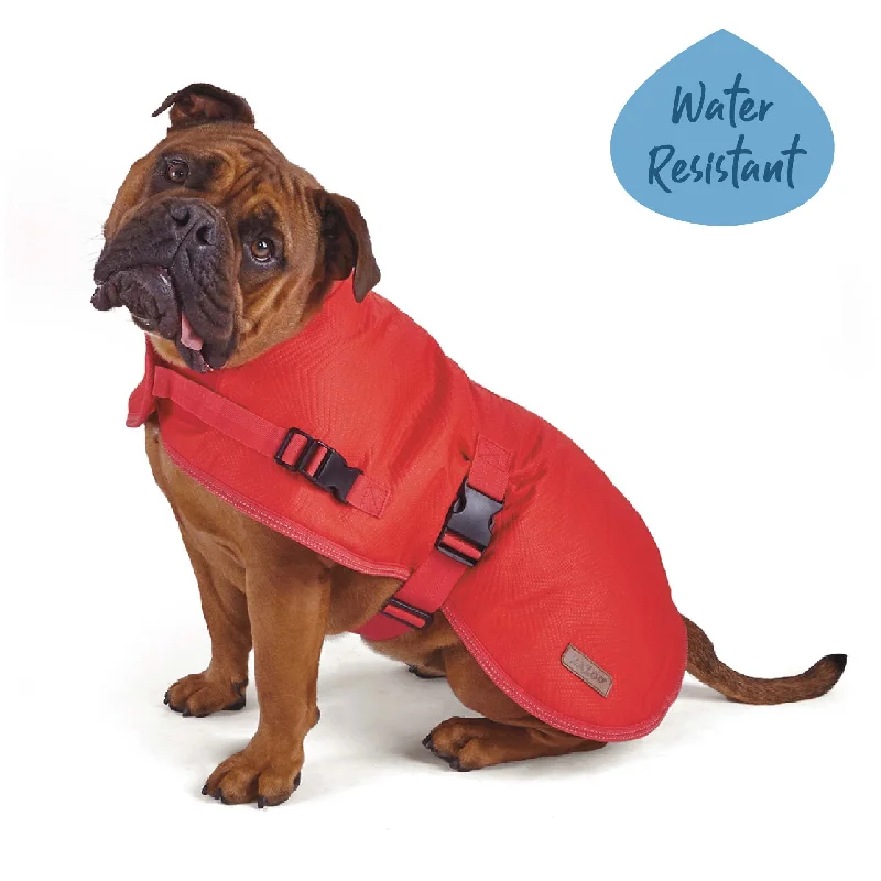  -Splash-proof food bowl AND Anti-choking slow food bowlAdventure Dog Coat - Red
