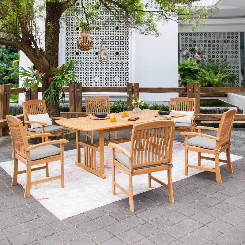- Cat anti-jump window safety netCambridge Casual Chignik 7-piece Teak Patio Extendable Dining Set