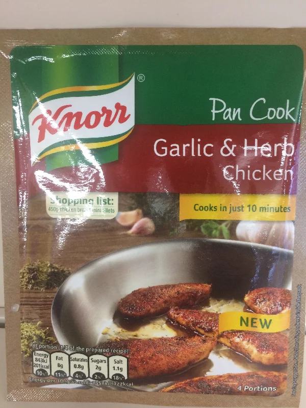 - Degradable pet feces bagKnorr Pan Cook Garlic & Herb Chicken 32g