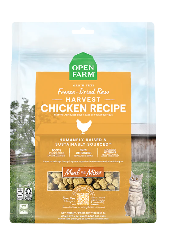  . **Ingredient-Related**  Open Farm Cat Freeze-Dried Raw Chicken Morsels