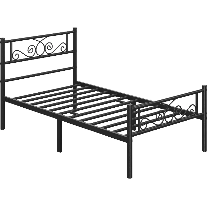 - Cat stress soothing sprayYaheetech Graceful Scroll Metal-Framed Bed Iron Twin Bed Foundation