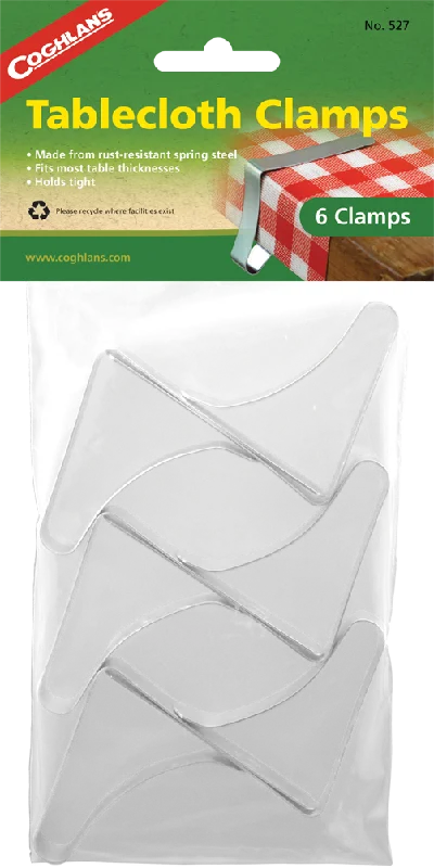 - Pet tear stain cleaning wipesCoghlan's Tablecloth Clamps