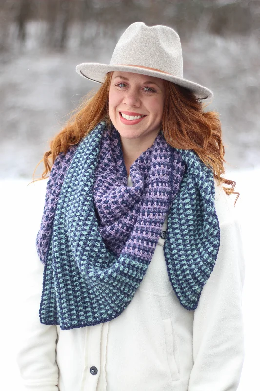 - Foldable and portable cat bagCrochet Kit - Aurora Fade
