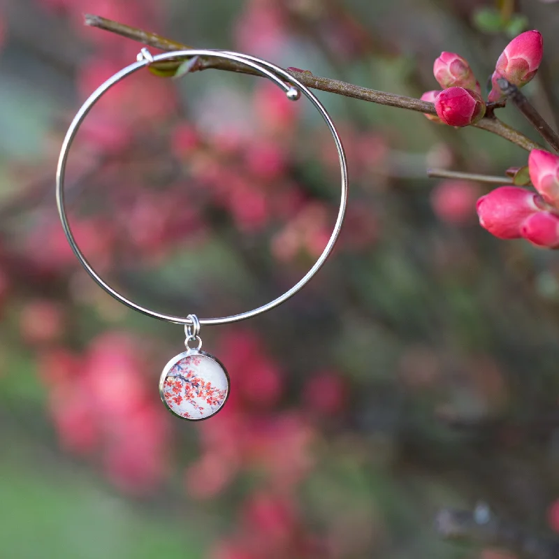 - Cat anti-jump window safety netCherry Blossom Adjustable Bracelet