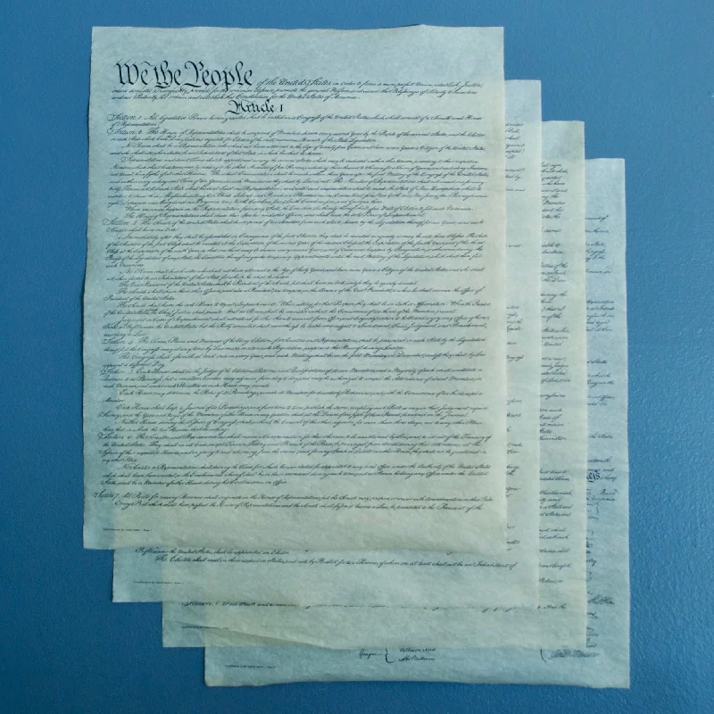 ---U.S. Constitution Full Size Four Page Replica