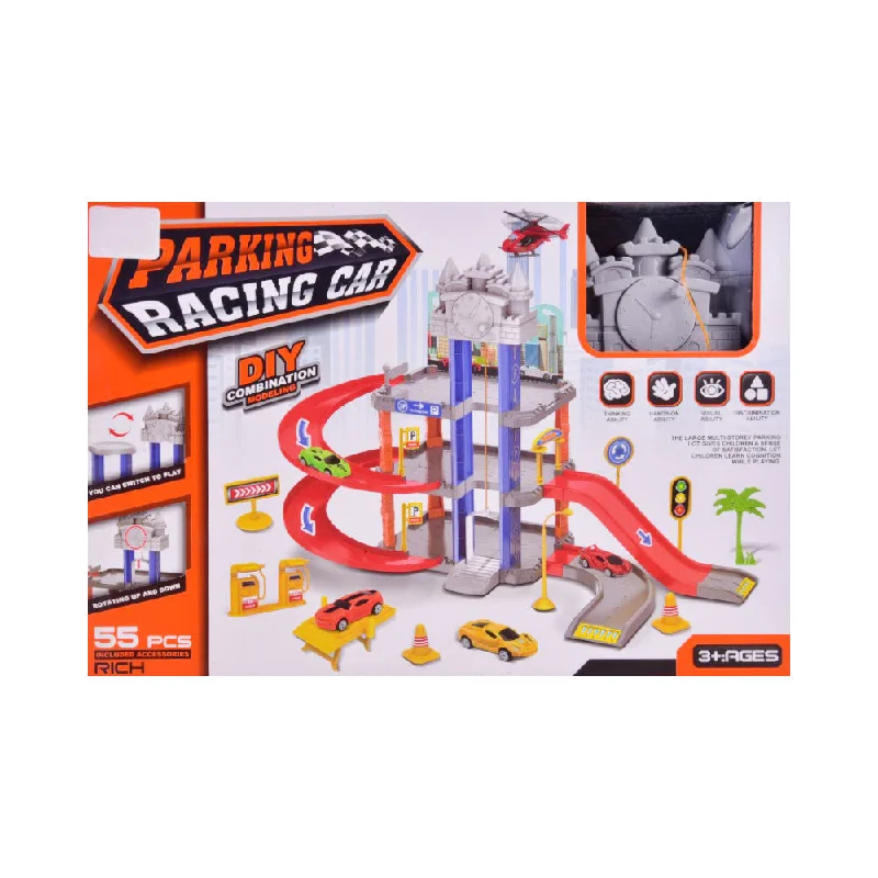 - Rabbit grass rack to prevent waste food boxP3005 RACING PARKING SET 55PCS