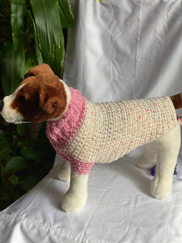 Pet raincoatPink Polka Dot Dog Sweater