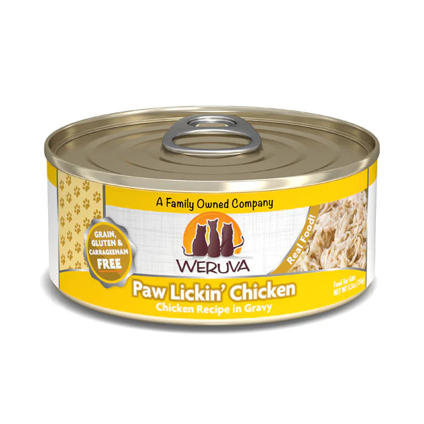   - Fish-based cat food  Weruva Cat Paw Lickin' Chicken CLEARANCE FINAL SALE