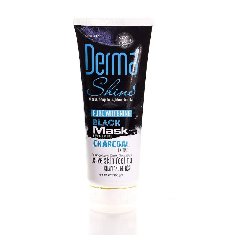 - Air box TSA certified check-inDERMA SHINE WHITENING BLACK CHARCOL MASK 200 GM
