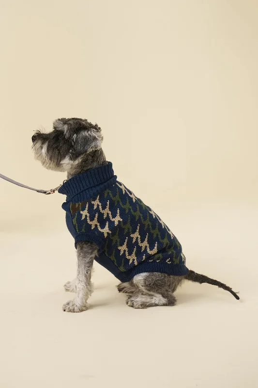- Deodorizing cat litter tofu litterRONNIE DOG KNIT - NAVY