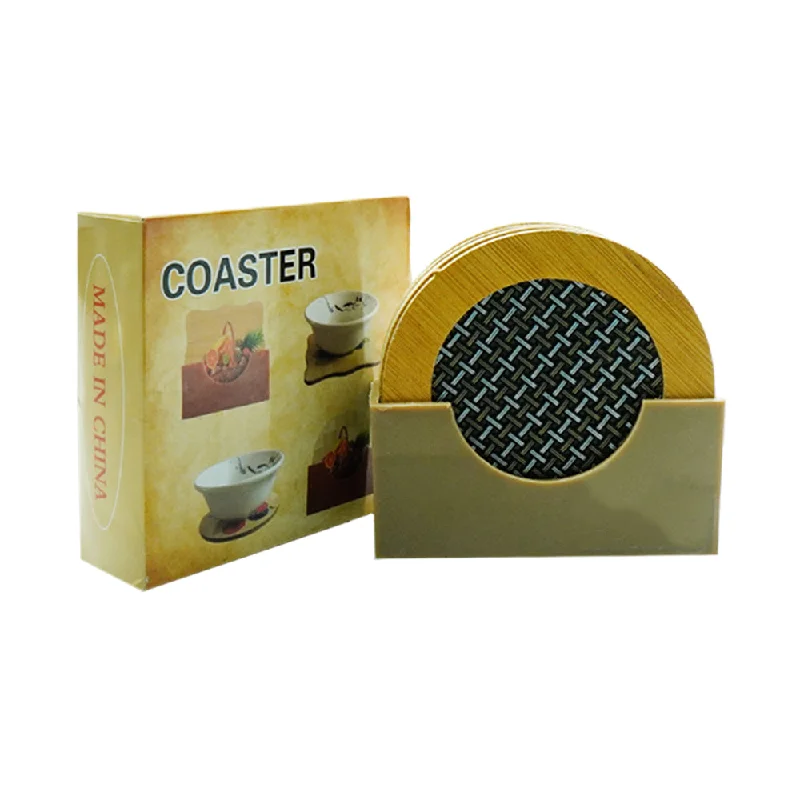 - Summer pet ice matCOASTER SET 6PC WOODEN IR B1-2