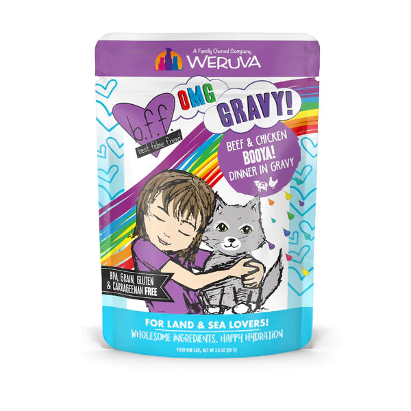  . **Brand-Related**  BFF Pouch Beef & Chicken Booya