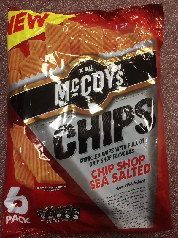 - Car dog seat beltMcCoy's Chip Shop Sea Salted Flavour Crisps 6x 25g Pack