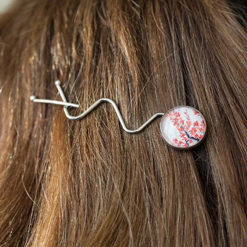 - Deodorizing cat litter tofu litterCherry Blossom Hair Pin