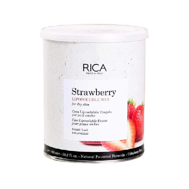 ---RICA LIPOSOLUBLE WAX STRAWBERRY 800 ML