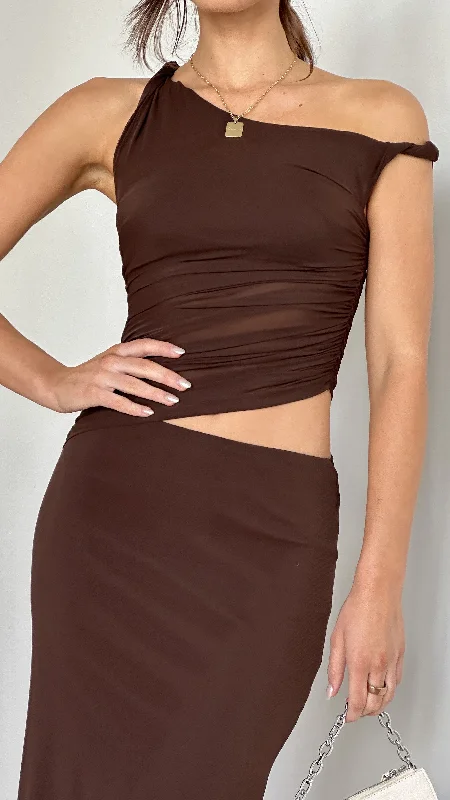 Iantha Maxi Dress - Chocolate