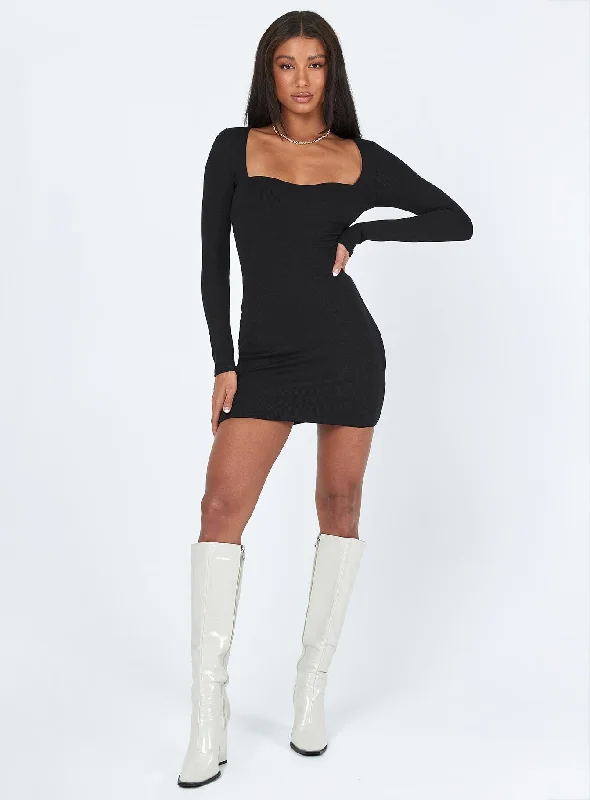 Nolan Mini Dress Black