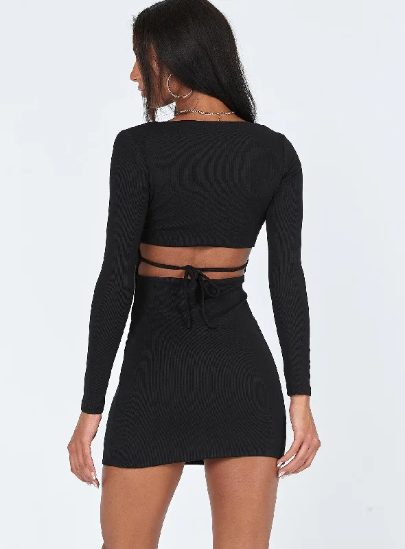 Nolan Mini Dress Black