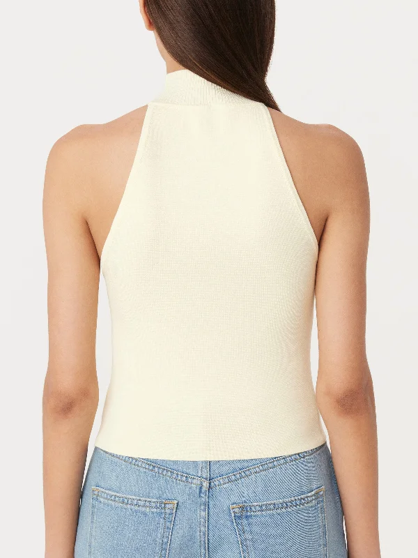 The Halter Sleeveless Sweater in Afterglow