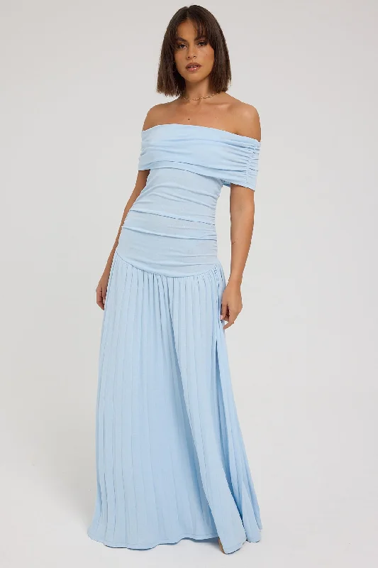 Lioness Field Of Dreams Maxi Dress Soft Blue