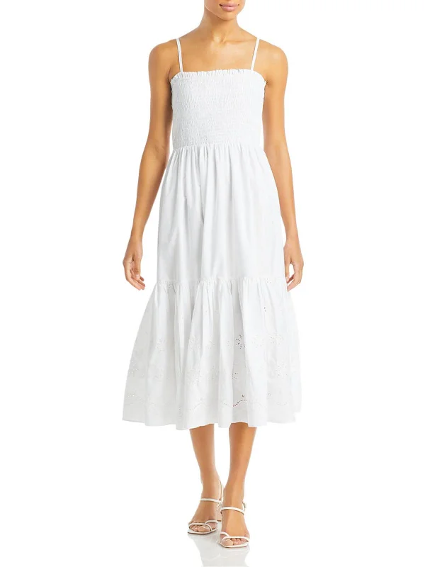 Womens Ruffled Maxi Sundress