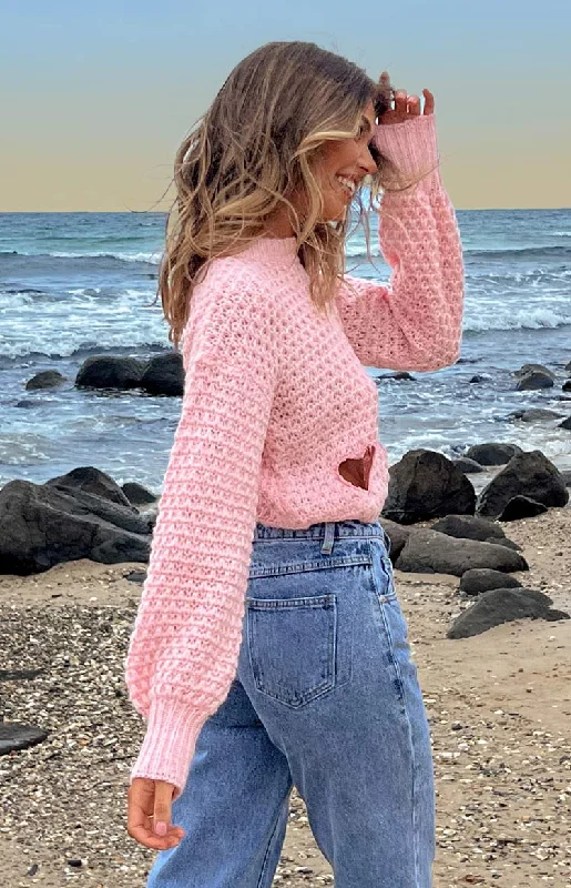 Rosie Pink Heart Jumper